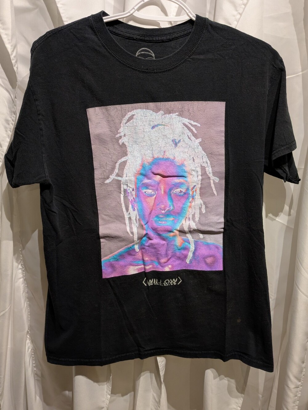 15 WILLOW Graphic T-Shirt Black Size Medium "Lately I Feel Everything" Album Art